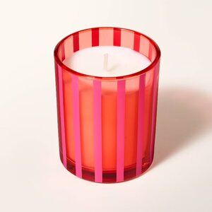 Kate Spade New York X Target collaboration Pink Striped Glass Mini Jar Candle